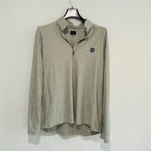 Greg Norman Grey Half Zip Up Sweater Size M